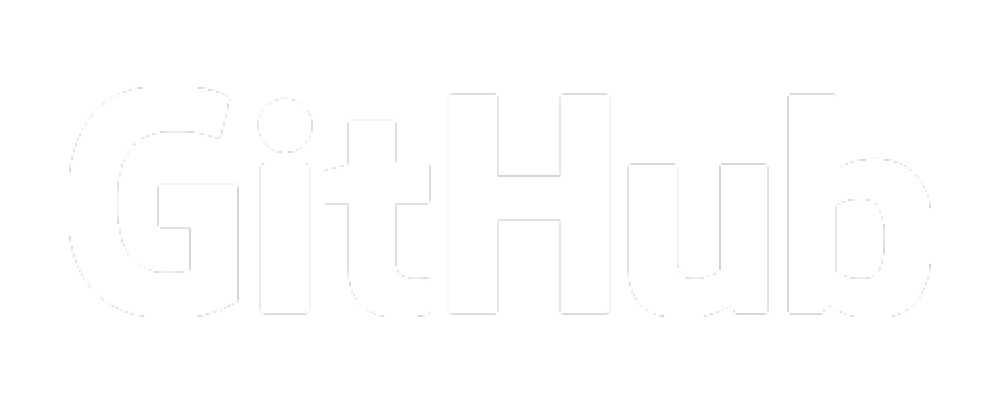 Um ícone da logo do GitHub da cor branca.