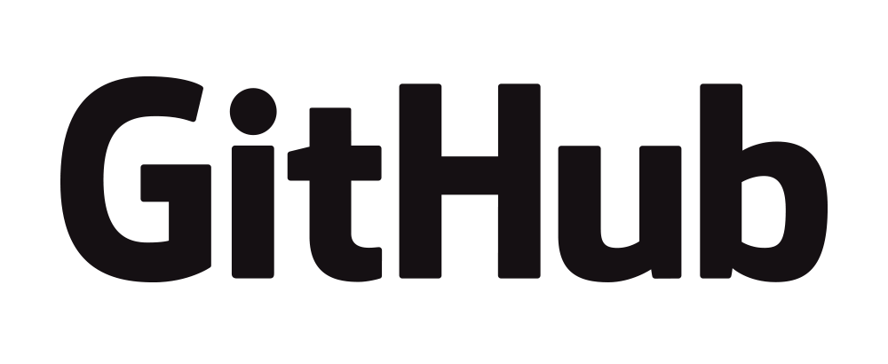 Um ícone da logo do GitHub da cor preta.
