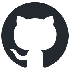 Um ícone do mascote do GitHub da cor preta.